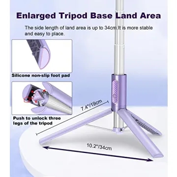 TONEOF 60 Inch Travel Tripod with Wireless Remote