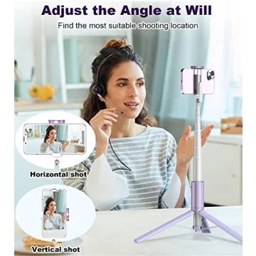 TONEOF 60 Inch Travel Tripod with Wireless Remote