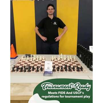 Bobby Fischer Ultimate Chess Pieces Set for Tournaments