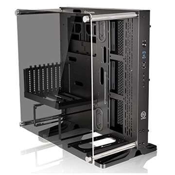 Thermaltake Core P3 ATX Tempered Glass Gaming Computer Case Chassis, Open Frame Panoramic Viewing, G...