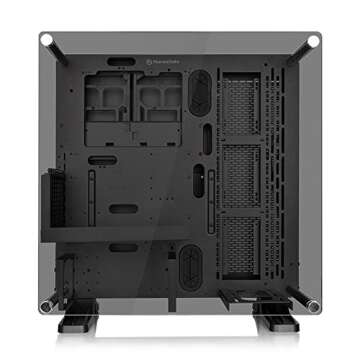 Thermaltake Core P3 ATX Tempered Glass Gaming Computer Case Chassis, Open Frame Panoramic Viewing, Glass Wall-Mount, Riser Cable Included, Black Edition, CA-1G4-00M1WN-06