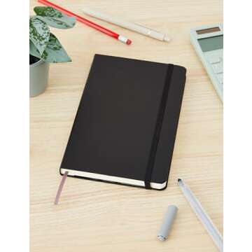 Moleskine Classic Notebook Large Ruled Black Hard Cover