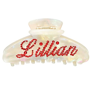 Custom Rhinestone Name Hair Clips - Personalized French Design Barrettes