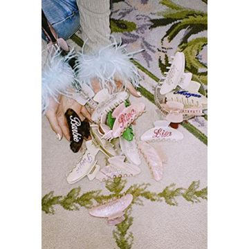 Personalized Rhinestone Hair Clips French Design Custom Barrettes