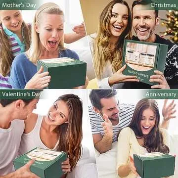 Natural Soy Wax Candle Set - 4 Aromatic Scents for Gifting