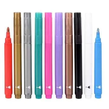 Vibrant Vaci Wine Glass Markers Set for Parties & Events