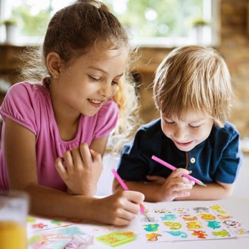 Sinceroduct Diamond Art Sticker Kits for Kids Ages 4-12