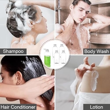 Durable Leak-Proof Travel Bottles for Toiletries - 5 Pack