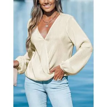 CUPSHE Elegant Long Sleeve Blouse for Every Occasion