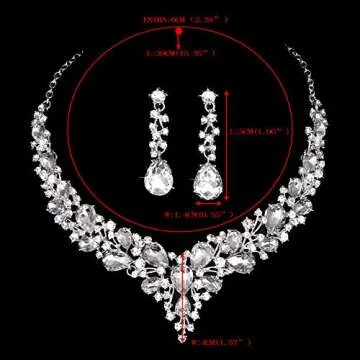 Molie Bridal Crystal Jewelry Set for Weddings and Gifts