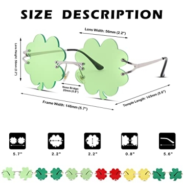 Chic St. Patrick's Day Green Sunglasses for Festive Fun