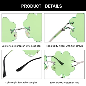 Chic St. Patrick's Day Green Sunglasses for Festive Fun