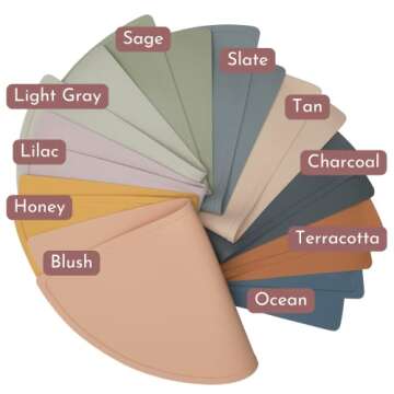 Should We Go? - Waterproof Silicone Pet Food Mat - Non-Slip, Spill-Proof Feeding Mats for Floors, Raised Edge Design, Easy-to-Clean, Durable Flexible Rubber Mat for Dog & Cat Bowls, Medium-Charcoal