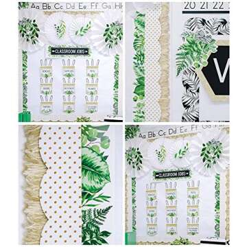 Schoolgirl Style Simply Boho Fringe Bulletin Board Borders, 36 Feet of Straight Fringe Classroom Borders for Bulletin Board, White Board, Cork Board, Desk Decor, Boho Decor, and Classroom Decor