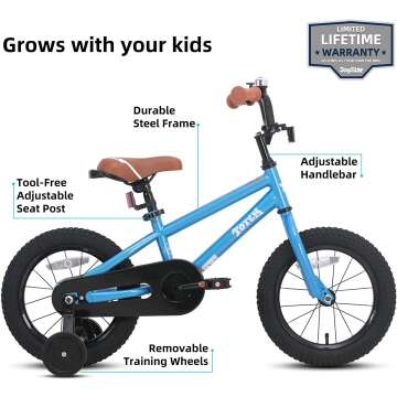 JOYSTAR Bicycle Training Wheels - Assembled & Ready