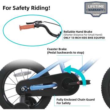 JOYSTAR Bicycle Training Wheels - Assembled & Ready