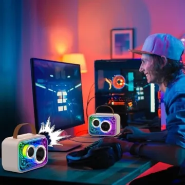 Karaoke Machine with 2 Wireless Microphones Ideal for Parties