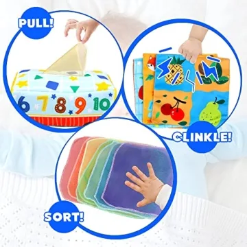 Baby Sensory Tissue Box Toy for Infants and Toddlers