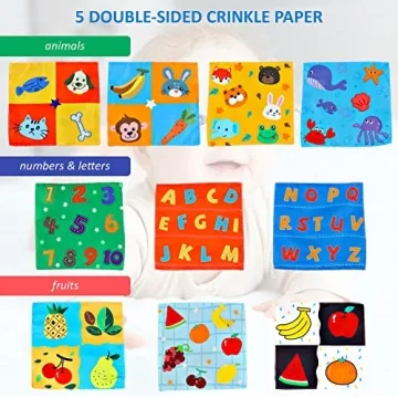 Baby Sensory Tissue Box Toy for Infants and Toddlers