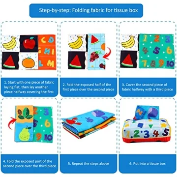 Baby Sensory Tissue Box Toy for Infants and Toddlers