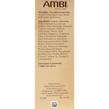 Ambi Skincare Black Soap with Shea Butter, 3.5 Oz (Pack of 2)