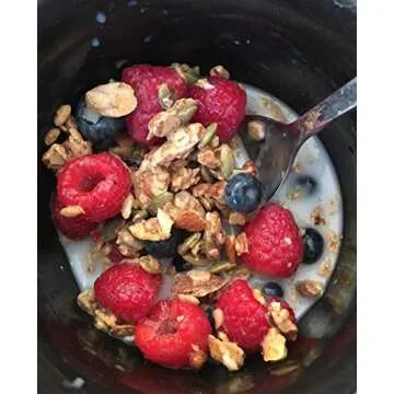 Healthy Low Carb Cinnamon Pecan Granola Cereal