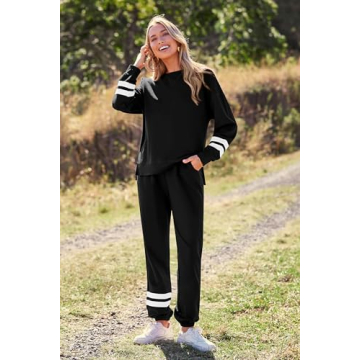 PRETTYGARDEN Women's Stylish Two-Piece Pajama Set