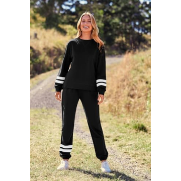 PRETTYGARDEN Women's Stylish Two-Piece Pajama Set