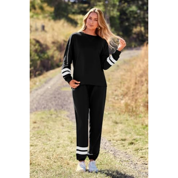 PRETTYGARDEN Women's Stylish Two-Piece Pajama Set