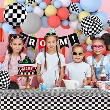 Race Balloon Garland Kit for Birthday and Baby Showers