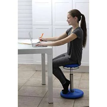 KORE Adjustable Wobble Stool - Active Kids Desk Chair
