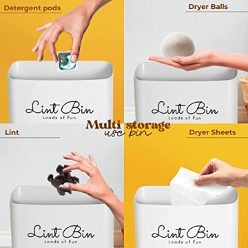 Magnetic Lint Bin for Stylish Laundry Organization