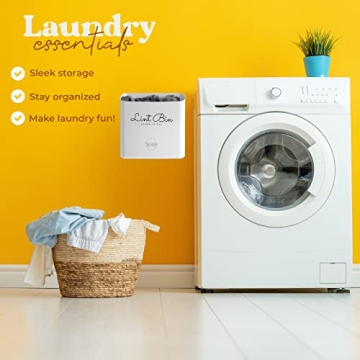 Magnetic Lint Bin for Stylish Laundry Organization