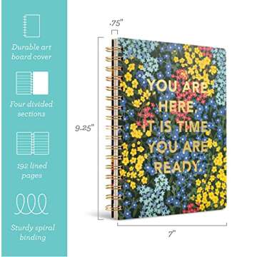 Compendium Spiral Notebook - You Are Here, It Is Time, You Are Ready - 192 Pages