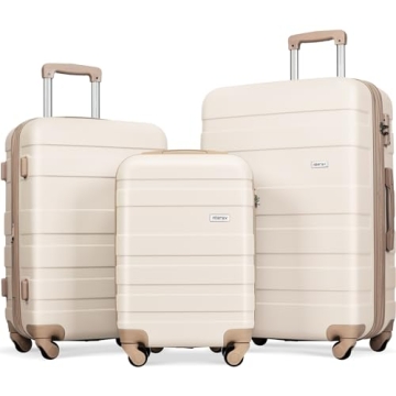 Merax 3-Piece Expandable Luggage Set - Durable, Lightweight & Stylish
