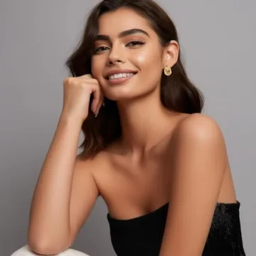 Trendy Chunky Gold Drop Earrings for Women - Minimalist Style