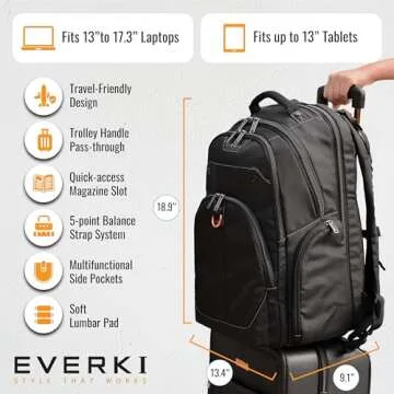 EVERKI Atlas Business Laptop Backpack for Work & Travel