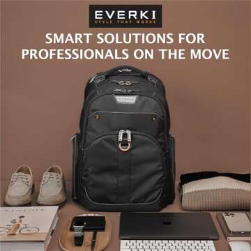 EVERKI Atlas Business Laptop Backpack for Work & Travel