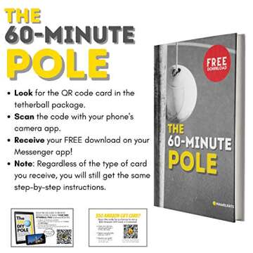 MAWELRATE Durable Tetherball for Small and Big Dogs - Perfect Heavy Duty Outdoor Dog Toy - New and Tougher Exterior - Tougher Ball and Rope Set for Hours of Fun - Interactive Dog Rope Ball