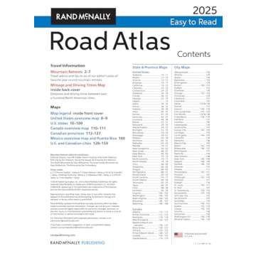 Rand McNally Midsize Easy to Read Deluxe Road Atlas 2025