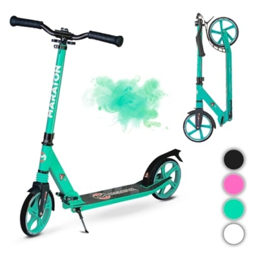 Maraton Kick Scooter for Teens 8-18 | Foldable, Big Wheel, Durable