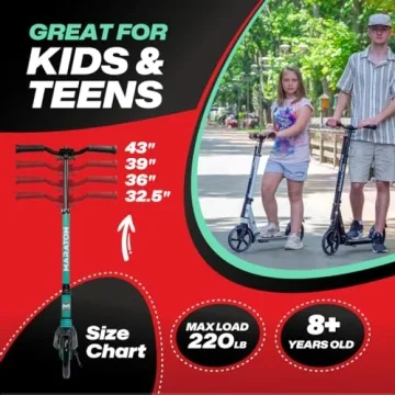 Maraton Kick Scooter for Teens | Adjustable & Durable Ride