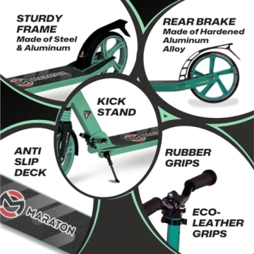 Maraton Kick Scooter for Teens | Adjustable & Durable Ride