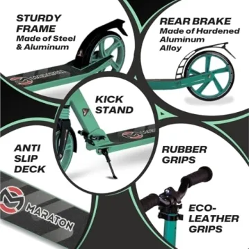 Maraton Kick Scooter for Teens | Adjustable & Durable Ride