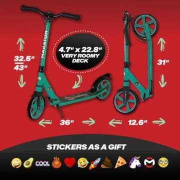 Maraton Kick Scooter for Teens | Adjustable & Durable Ride