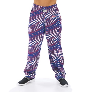 Zubaz NFL Buffalo Bills Zebra Print Pants - Team Pride Comfort