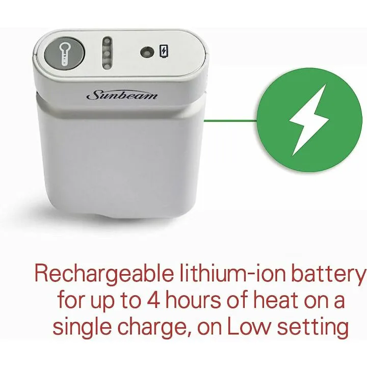 Rechargeable Sunbeam Heating Pad for Pain Relief