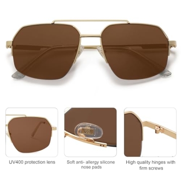 SOJOS Aviator Sunglasses UV400 Protection Stylish & Durable