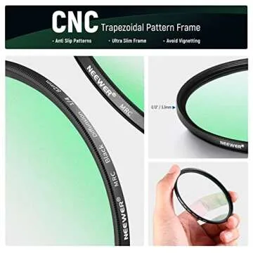 NEEWER 82mm Black Diffusion Lens Filter Kit for Cinematic Effects