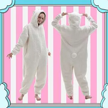 Cozy COSUSKET Alpaca Onesie Pajamas for Adults